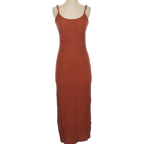 Forever 21 Dresses & Skirts - Forever 21 Terracotta Burnt Orange Midi Dress